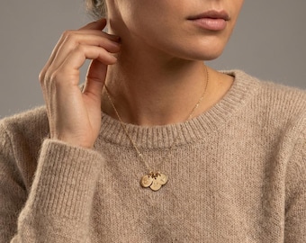 Custom Necklace, Initial Necklace, Gold Tiny Initial Charm Necklace, Personalized Jewelry, Sports Necklace, Gold Filled or Sterling Silver