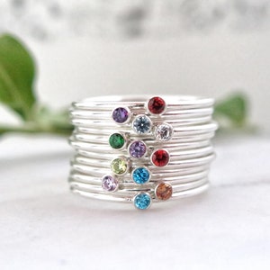 Class Ring Set Sterling Silver Modern Class Rings - Etsy