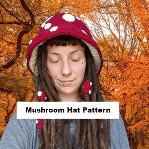 CROCHET PATTERN: Mushroom Hat Pattern Pdf