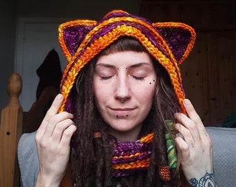 PATTERN Chunky Feeling Feline Hood