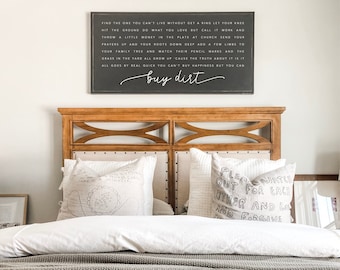 Buy Dirt Framed Wood Sign
