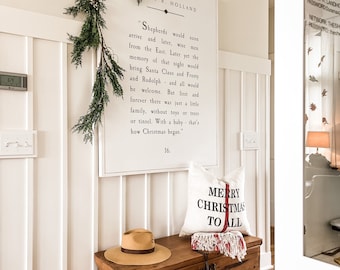 That&#39;s How Christmas Began Framed Wood Sign Christmas Sign Holiday Decor