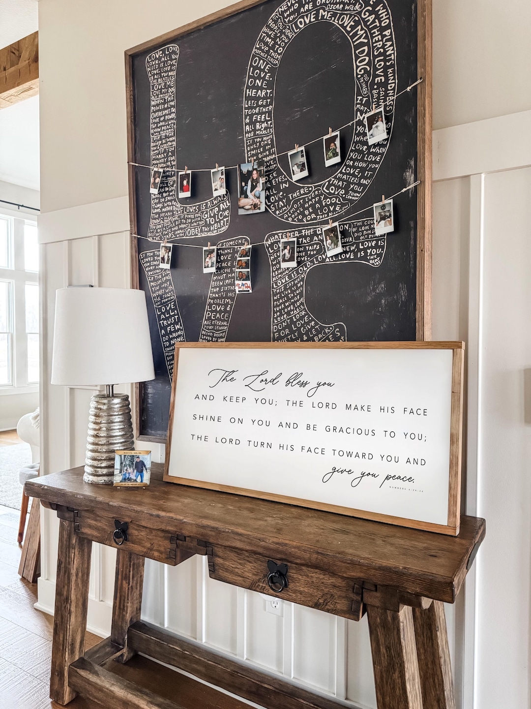 The Lord Bless You and Keep You May His Face Shine Upon You Framed Wood ...