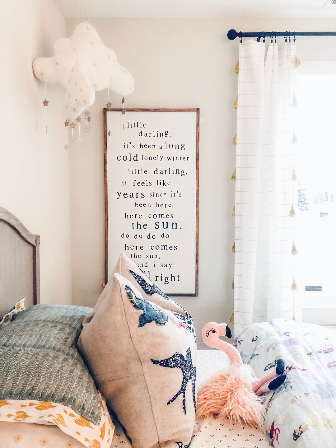 Let's Go On An Adventure Forest Nursery Wall Decor | Canvas Pennant Banner For Baby Kids Room