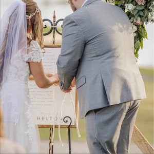 A Cord Of Three Strands Is Not Easily Broken Established Full Verse Framed Wood Sign Wedding Sign Wedding Gift image 4