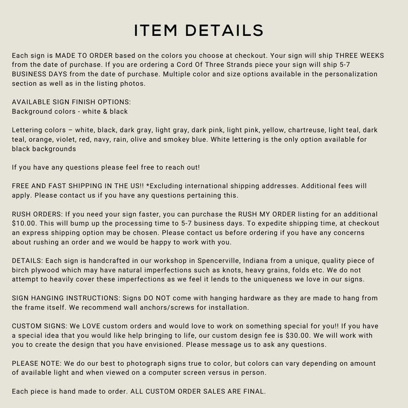 a page from a book with a description of items