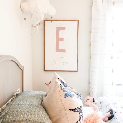 Custom Little Girl Nursery Decor Name Sign With Prayer Framed - Etsy