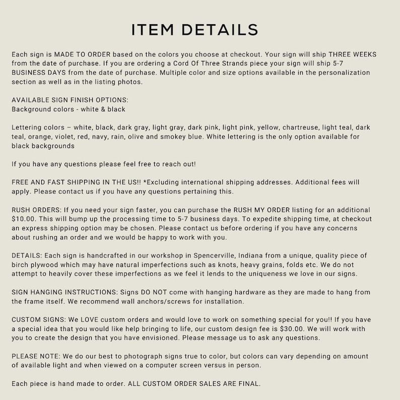 a page from a book with a description of items