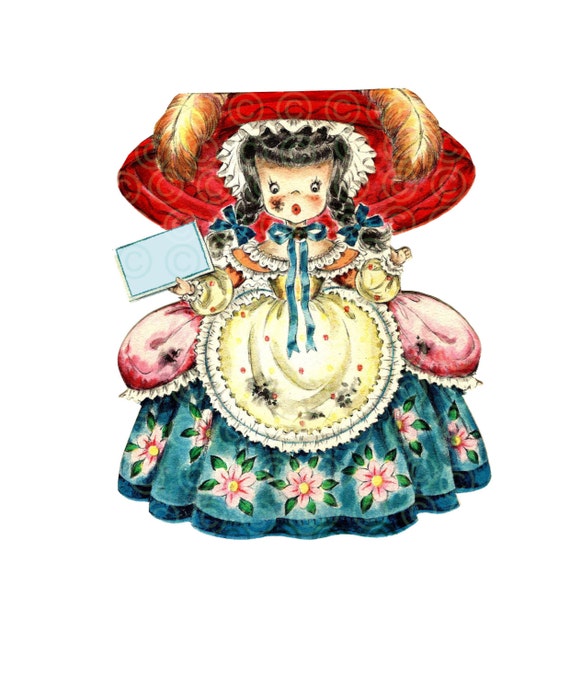 Little Polly Flinders 1940s Vintage Digital INSTANT DOWNLOAD - Main Image