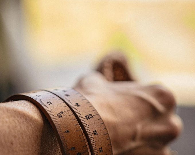 MUUD FIBI ruler bracelet, crafts bracelet, measuring tape