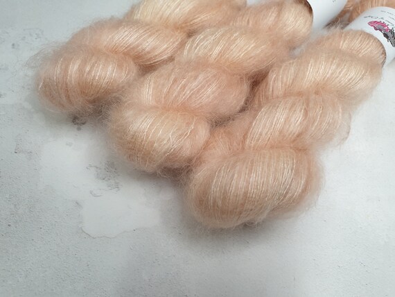 SO SWEET Hand Dyed Yarn Kid Mohair and Silk Lace Weight 50g Skein