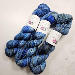 Sw Merino / Nylon yarn, DK weight, 100g, WINTER SKY