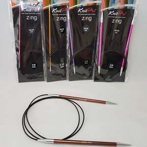 KnitPro Zing Circular needles, 100 cm, various sizes 2-12 mm image 7