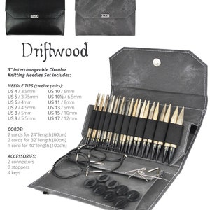 LYKKE DRIFTWOOD 5" set verwisselbare naalden,
