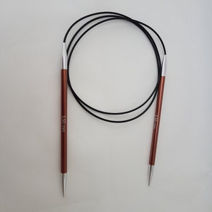 KnitPro Zing Circular needles, 100 cm, various sizes 2-12 mm image 3