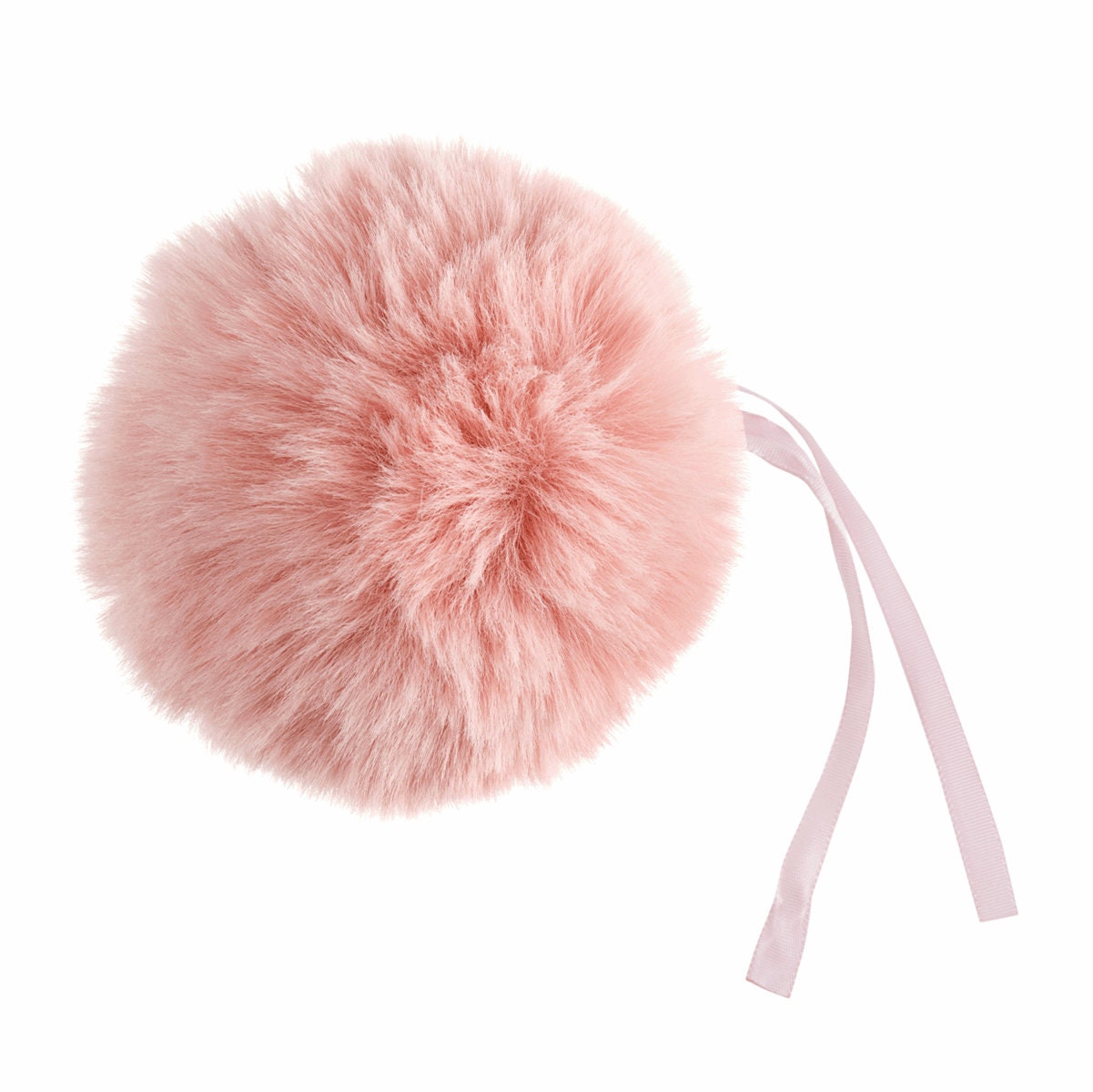 Faux Fur POM POMS, 11cm, Light PINK