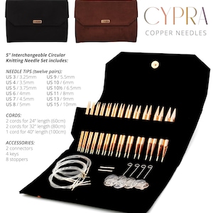 LYKKE  CYPRA 5" Interchangeable needle set, blue