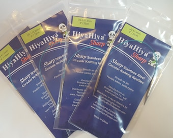 HiyaHiya SHARP Circular Knitting needles, 23cm/9&quot;