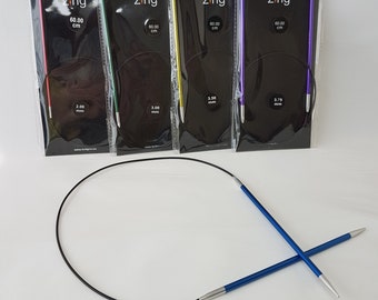 KnitPro Zing Circular needles, 60 cm, various sizes 2-12 mm
