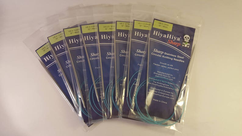 Hiya Hiya SHARP fixed circular needles, 2-15 mm, 80cm image 3