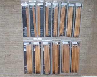 HiyaHiya double pointed bamboo knitting needles, various sizes, 20cm, 8 inches