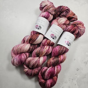 BFL Silk yarn, Lace weight, 100g, FEARLESS HEART