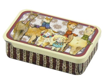Emma Ball OTHER WOOLLIES pocket tin, small notions tin, alpaca tin