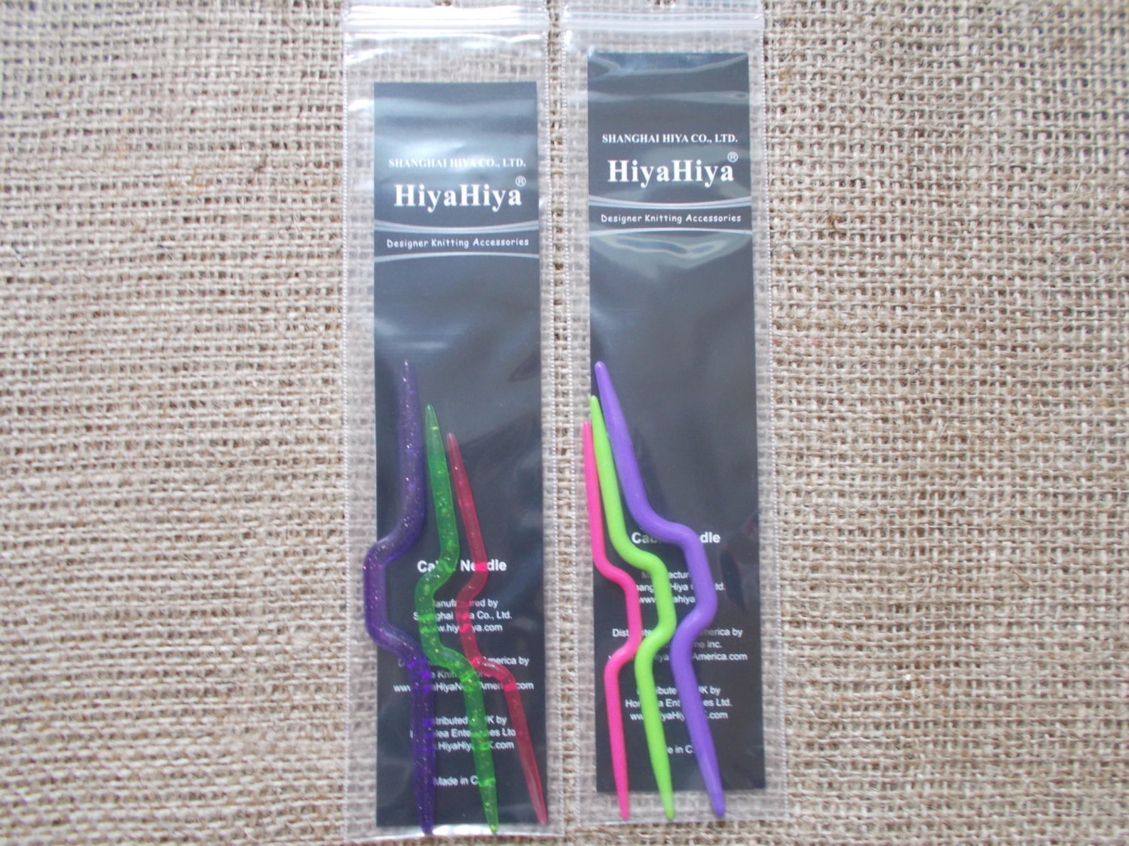 Hiya Hiya Knitting Cable Needles set of 3 Etsy