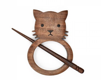 Lykke SHAWL PIN CAT, rosewood