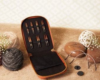 KnitPro GINGER MINI Juego de agujas intercambiables, juego de agujas de tejer, 25cm