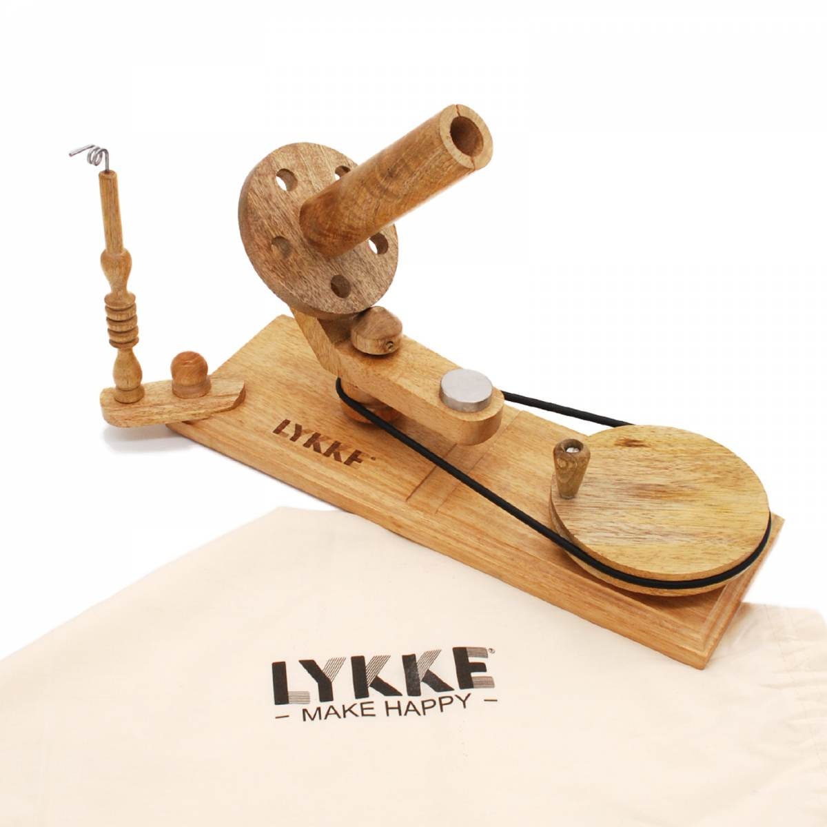 Wooden Yarn Winder for Knitting Crocheting Handcrafted, Heavy Duty Natural Ball Winder, Size: 30 cm, Brown
