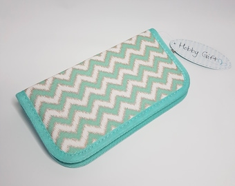 Crochet hook case/ organiser CHEVRON by Hobby Gift, Knitting & crafts storage