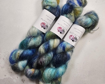 Kid Mohair Silk yarn, Lace weight, 50g, ECHOES BELOW