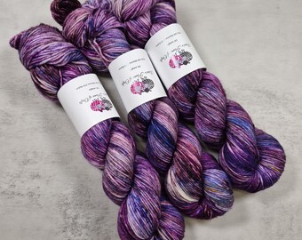 Hilo de lana merino y nailon, grosor DK, 100 g, TWILIGHT BLOOM