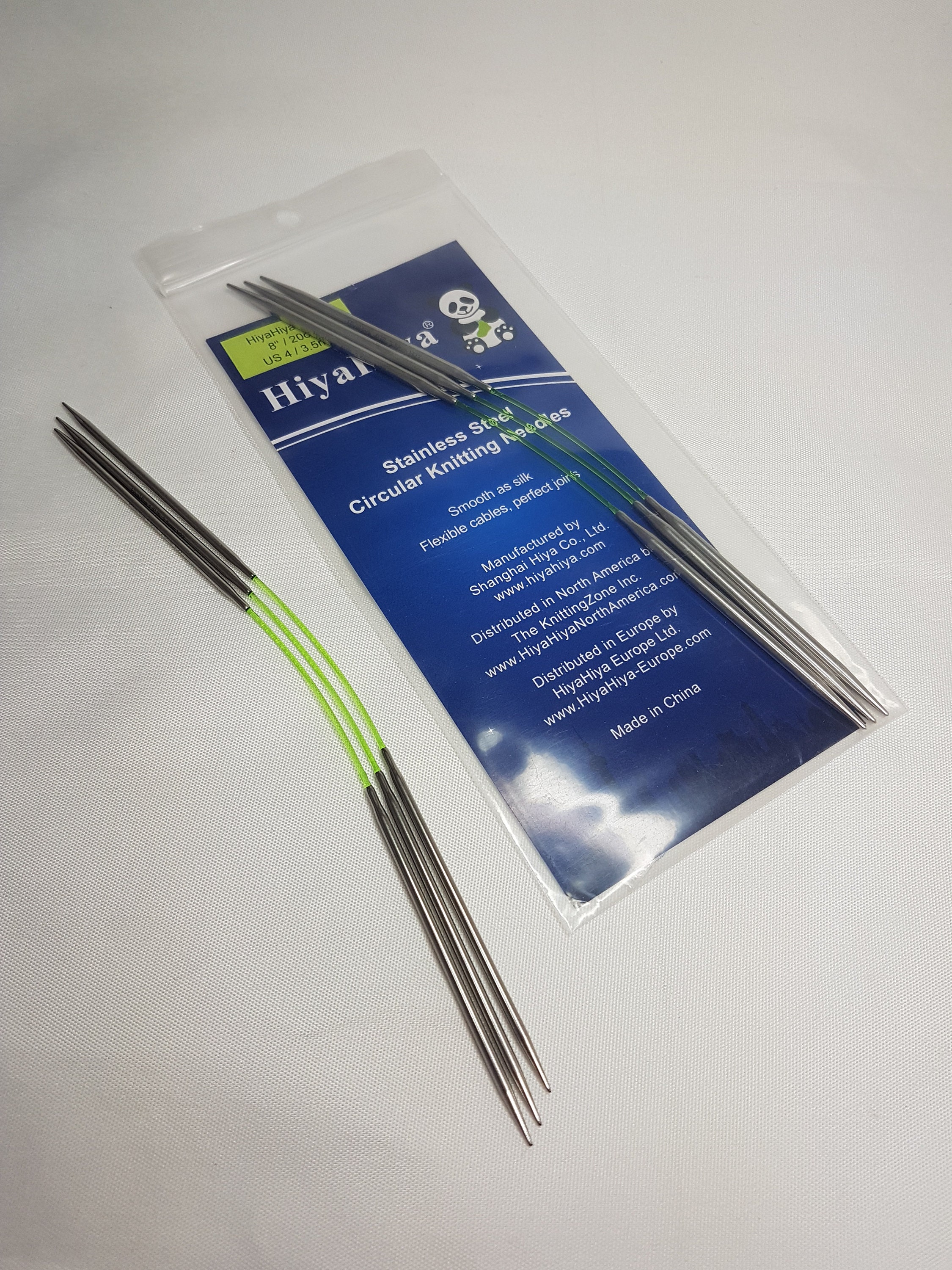 HiyaHiya 12-inch Stainless Steel Circular Knitting Needles - US Size 8 (5mm) Sharp Tips