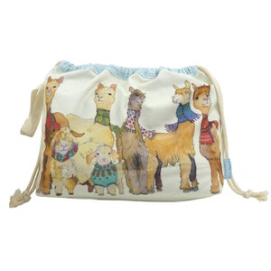 ANDERE WOLLIES Kordelzug-Projekttasche, Stricktasche
