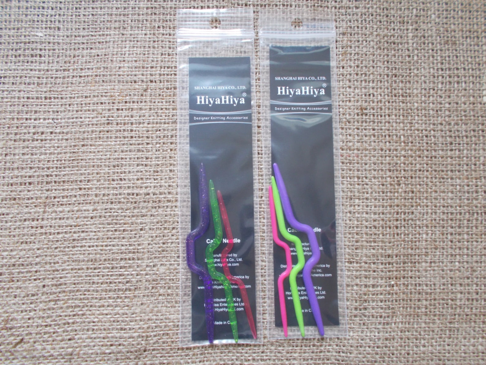 Hiya Hiya Knitting Cable Needles Set of 3 Etsy