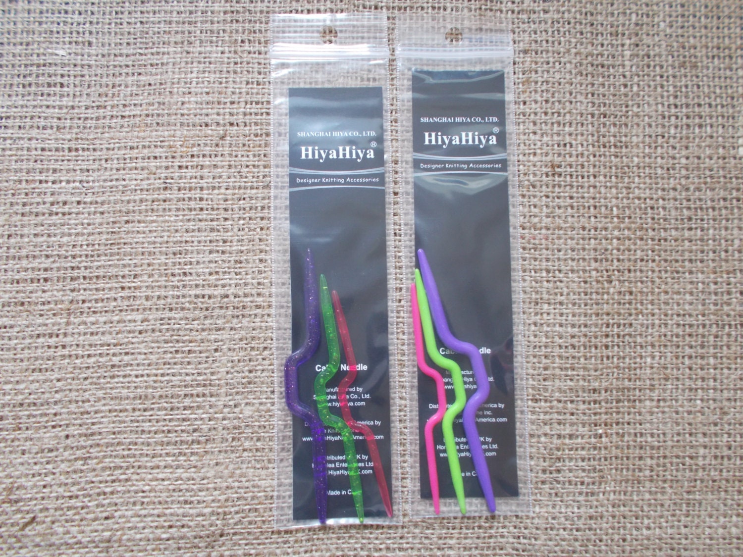 Hiya Hiya Knitting Cable Needles, Set of 3 