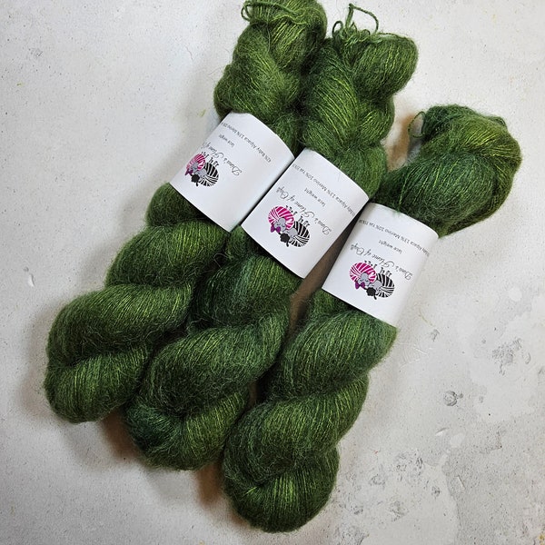 Yak Cloud yarn, Lace weight, 50 g, MOSS GREEN