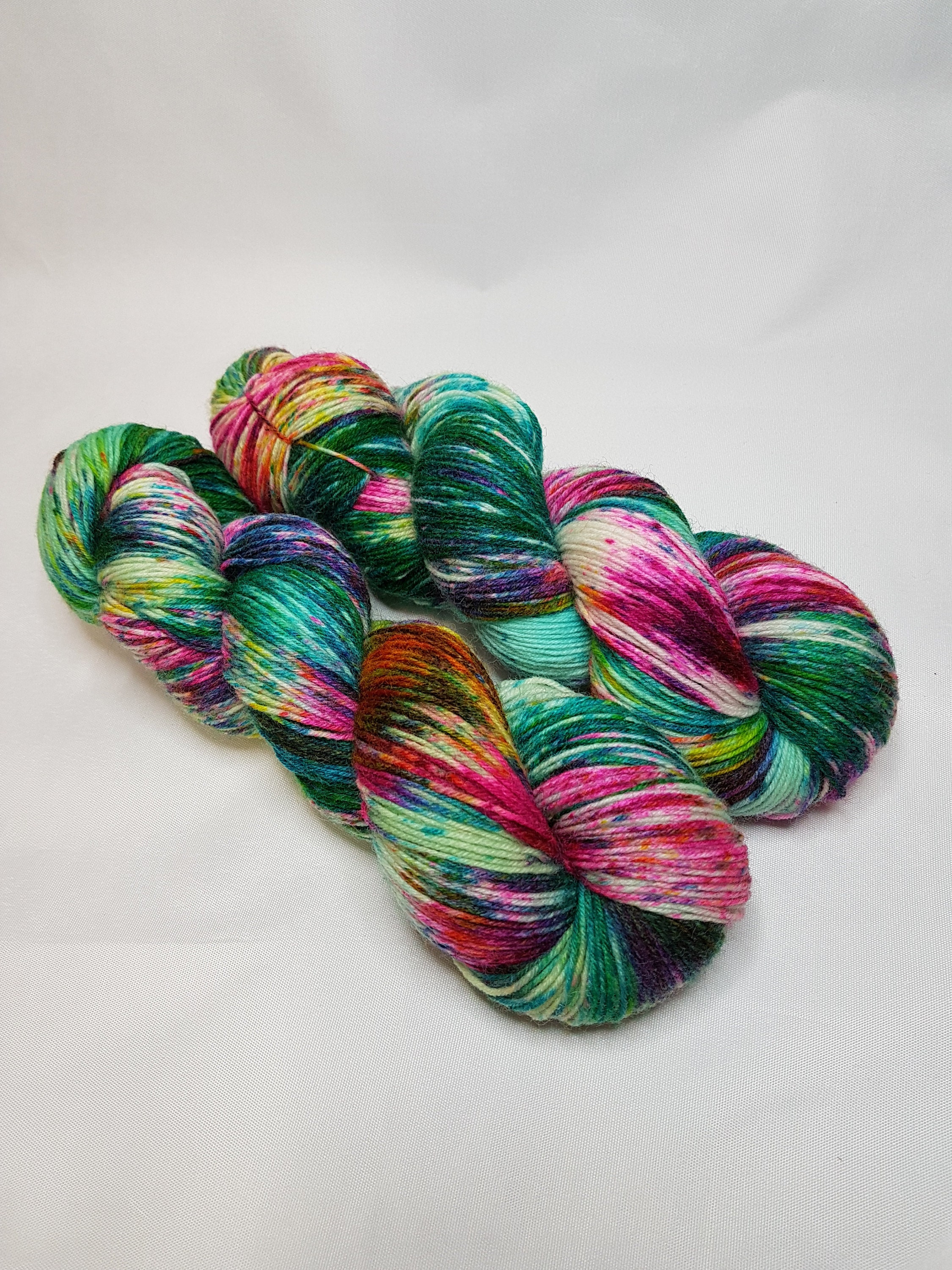 Hand dyed Wool Nylon yarn 4ply Fingering weight 100g Etsy