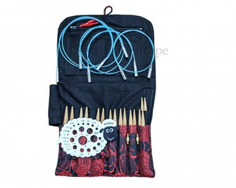 Hiya Hiya BAMBOO Premium Interchangeable knitting needle set, small, large, 4" or 5"