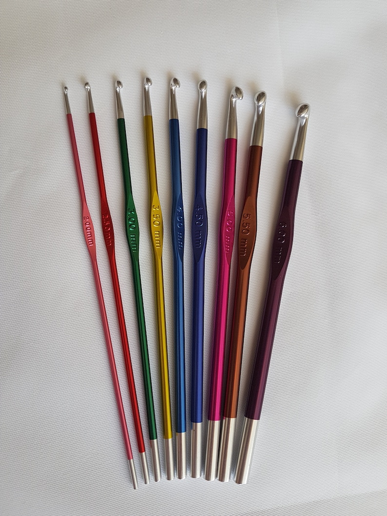 Knitpro ZING Crochet Hooks Sizes 26mm Etsy UK