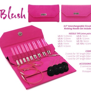 LYKKE BLUSH 3.5&quot; Interchangeable needle set,