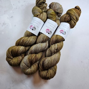SW Merino Yak Nylon yarn, 4-ply, Fingering weight, 100g, GOLDEN DRAGON