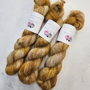 Yak Cloud yarn, Lace weight, 50 g, TOFFEE DRIZZLE