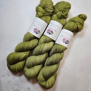 SW Merino / Nylon yarn, Fingering weight, 100 g, LICHEN