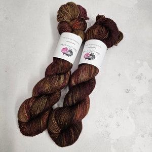 SW Merino Yak Nylon yarn, 4-ply, Fingering weight, 100g, CONKER
