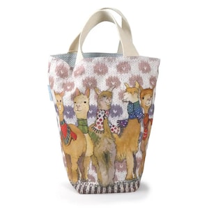 OTHER WOOLLIES small bucket bag, project bag, knitting bag