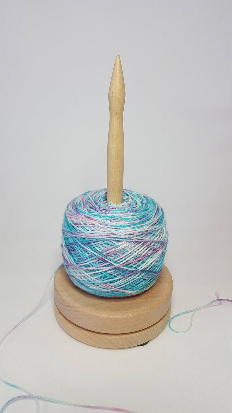 Knitpro NATURAL Yarn Dispenser Spinner Yarn Holder Etsy