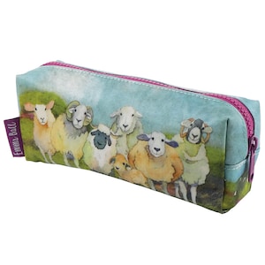 FELTED SHEEP pencil case, notions case, pouch